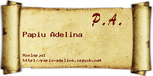 Papiu Adelina névjegykártya